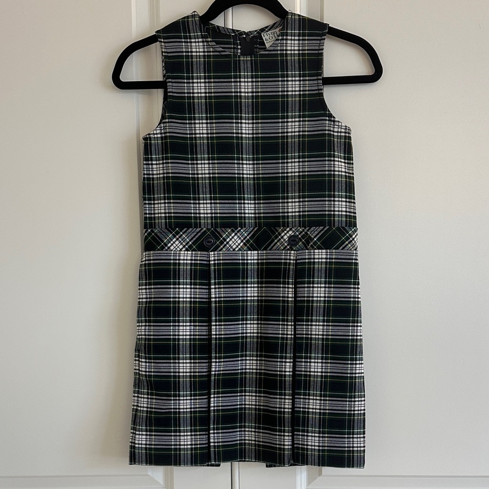 Plaid Sleeveless School Uniform